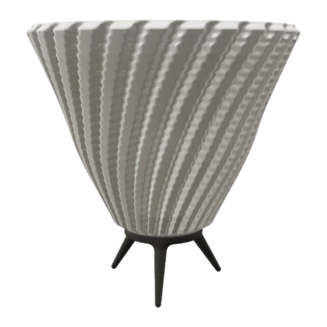 Pleat Flare, a 3D printable table lamp